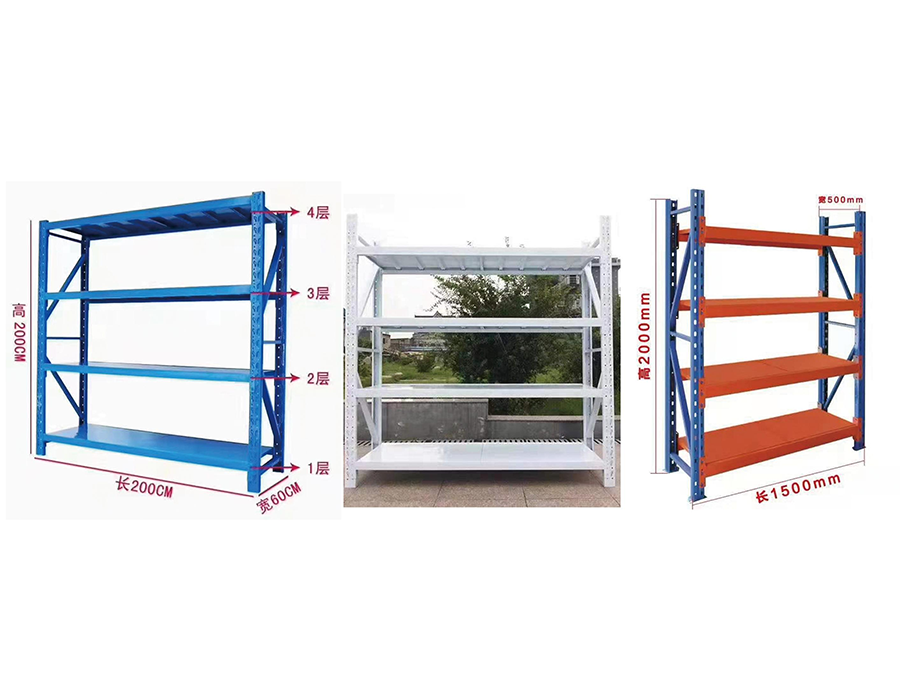 Lette boltløse reoler (≤150 kg/lag)